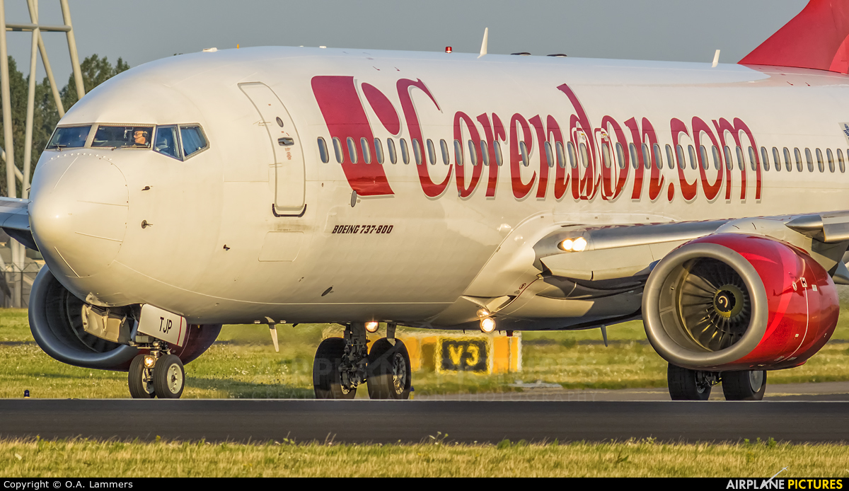 Corendon Airlines TC-TJP aircraft at Amsterdam - Schiphol