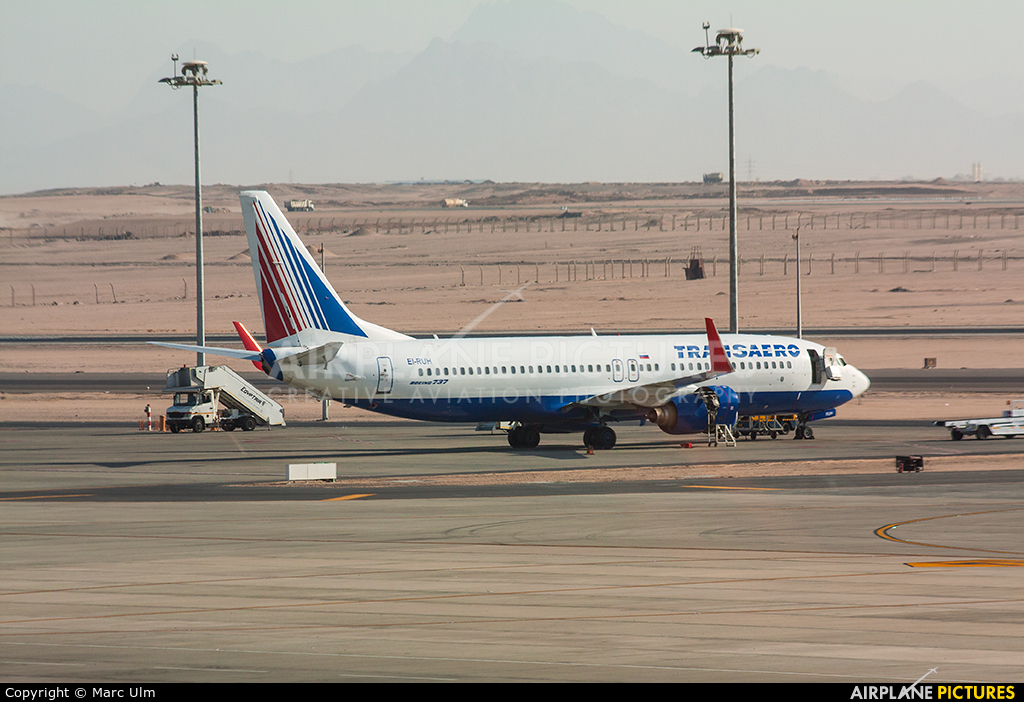 Transaero Airlines EI-RUH aircraft at Hurghada