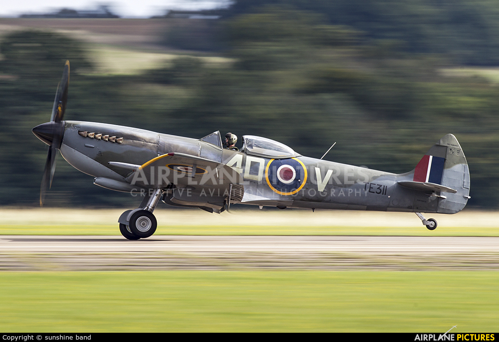 Royal Air Force "Battle of Britain Memorial Flight" TE311 aircraft at Duxford