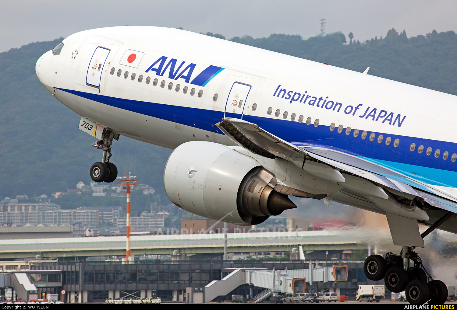 ANA - All Nippon Airways JA703A aircraft at Osaka - Itami Intl