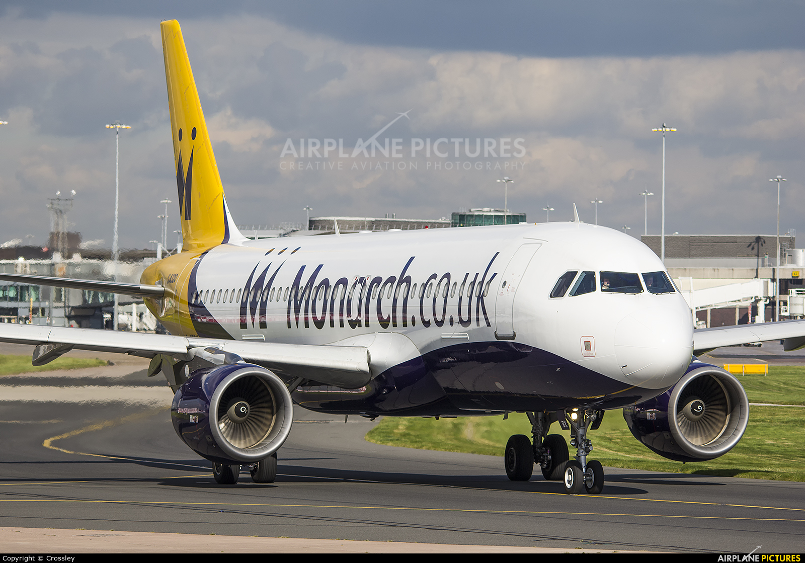 Monarch Airlines G-OZBX aircraft at Manchester