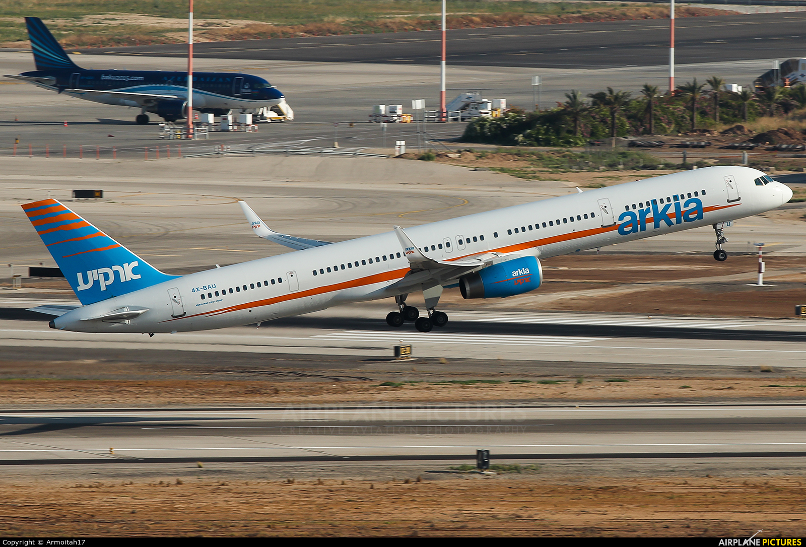 Arkia 4X-BAU aircraft at Tel Aviv - Ben Gurion