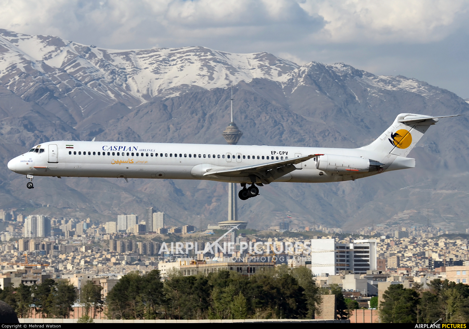 Caspian Airlines EP-CPV aircraft at Tehran - Mehrabad Intl