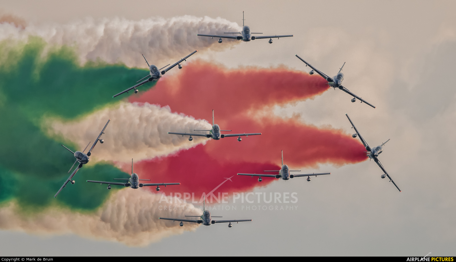 Italy - Air Force "Frecce Tricolori" - aircraft at Leopoldsburg - Beverlo