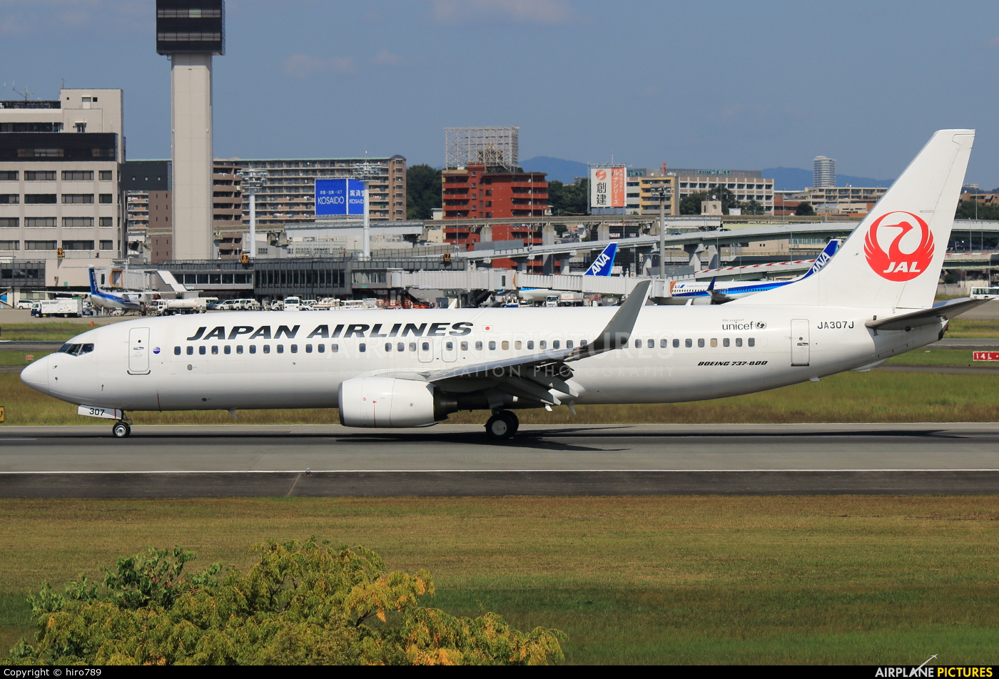 JAL - Japan Airlines JA307J aircraft at Osaka - Itami Intl