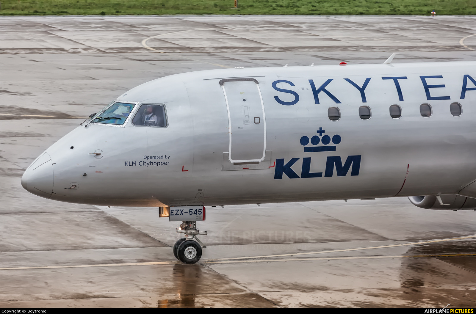 KLM Cityhopper PH-EZX aircraft at Zagreb