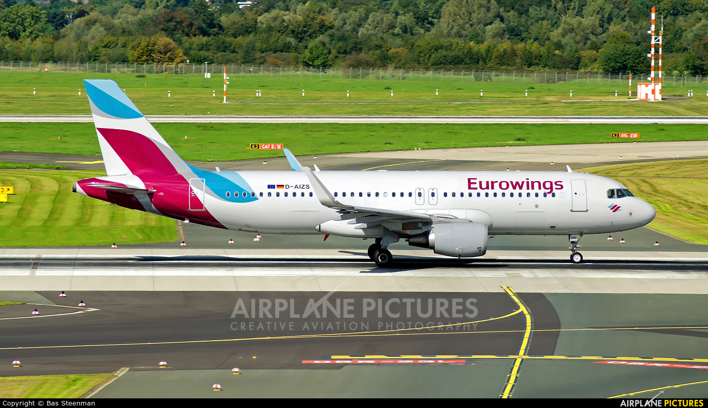 Eurowings D-AIZS aircraft at Düsseldorf