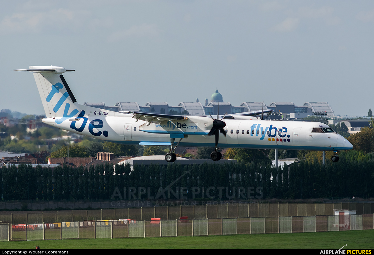 Flybe G-ECOE aircraft at Brussels - Zaventem