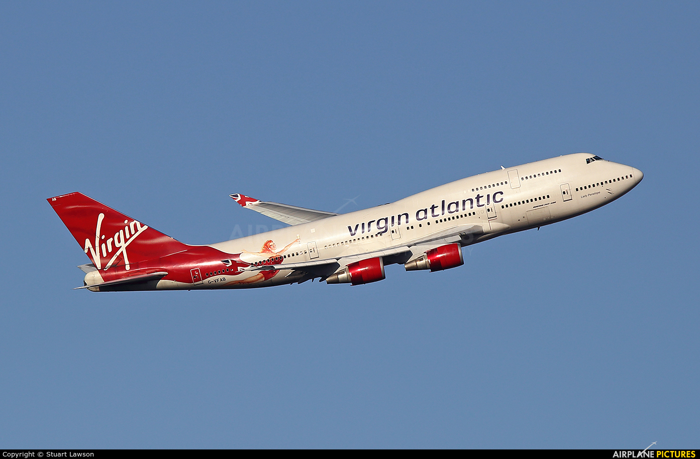 Virgin Atlantic G-VFAB aircraft at London - Heathrow