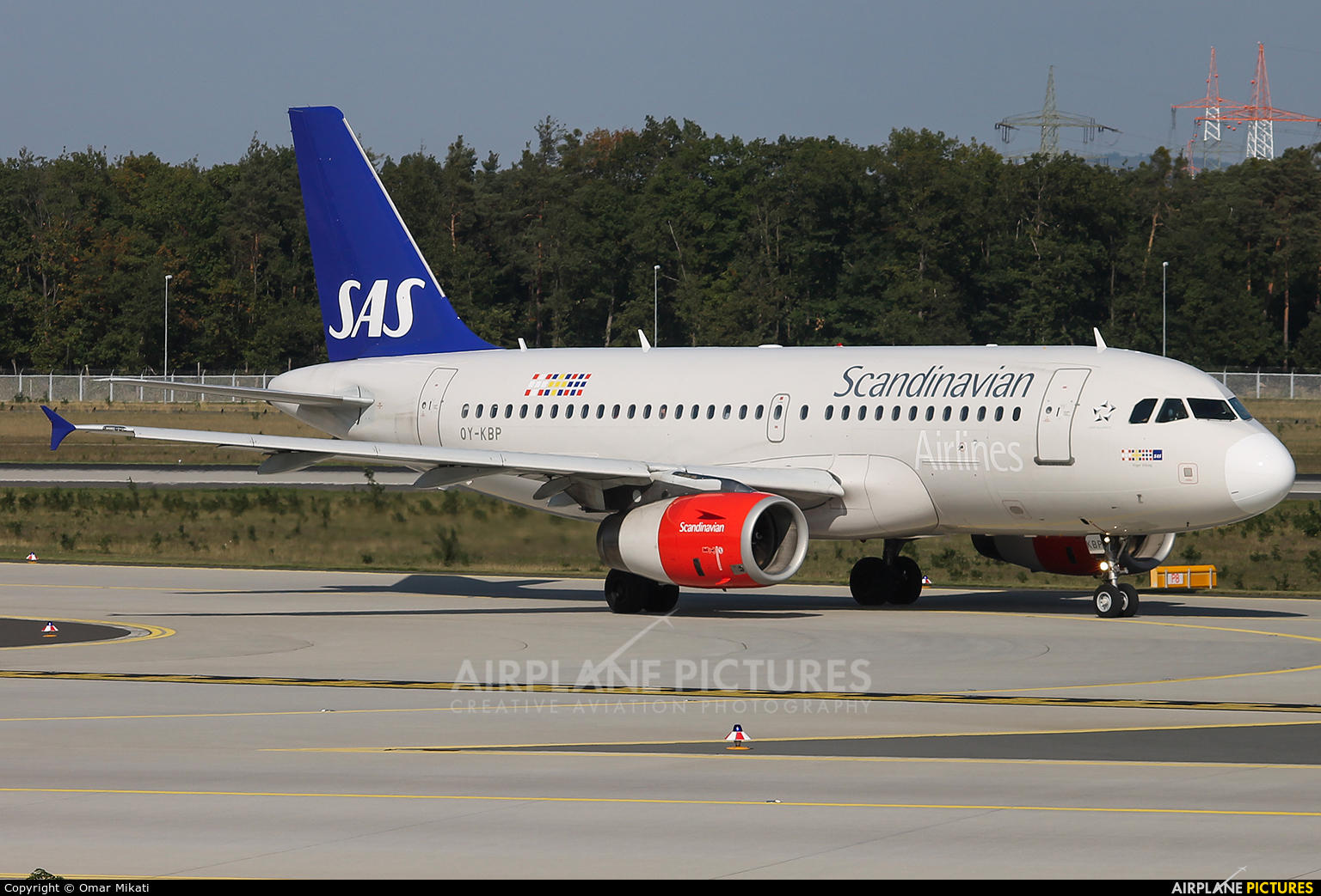 SAS - Scandinavian Airlines OY-KBP aircraft at Frankfurt