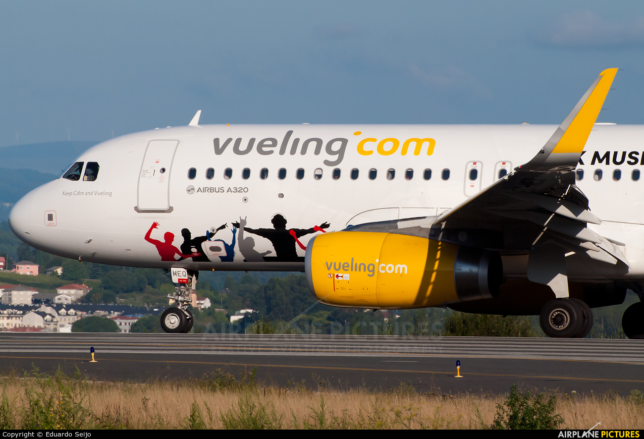 Vueling Airlines EC-MEQ aircraft at La Coruña