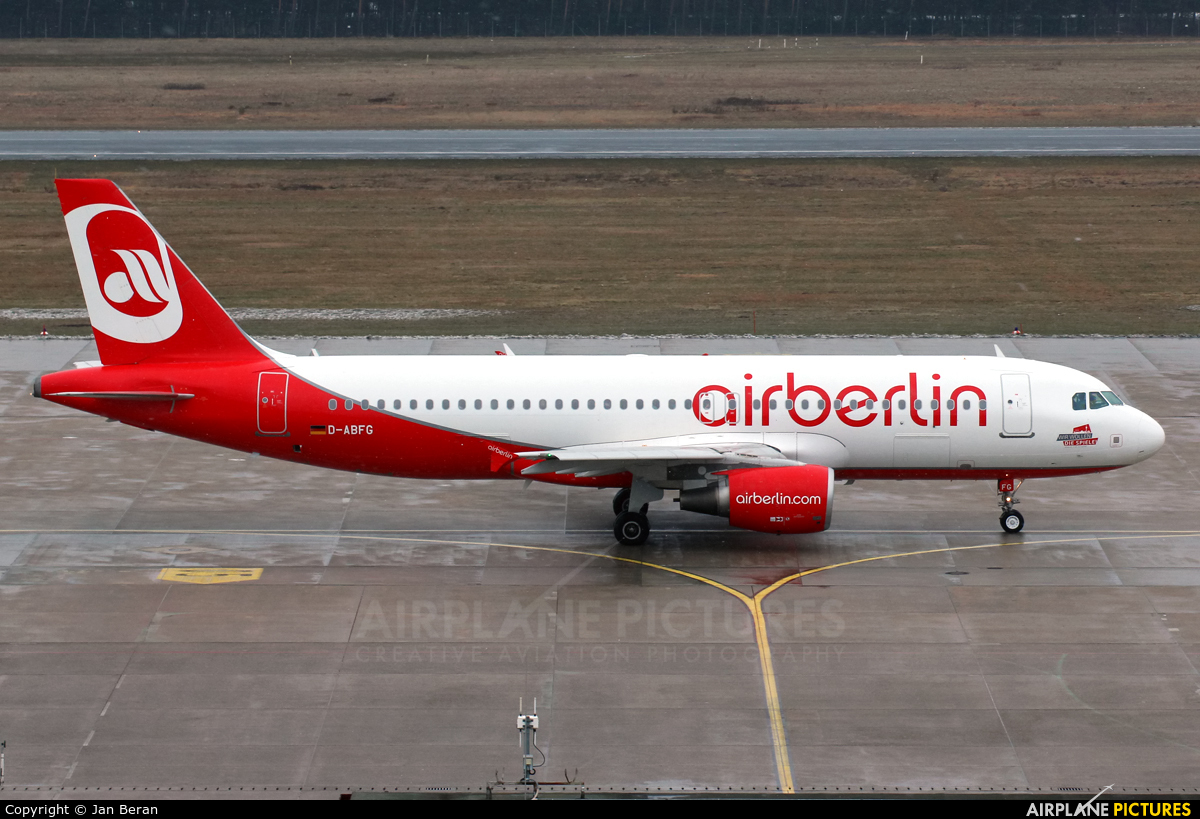 Air Berlin D-ABFG aircraft at Nuremberg