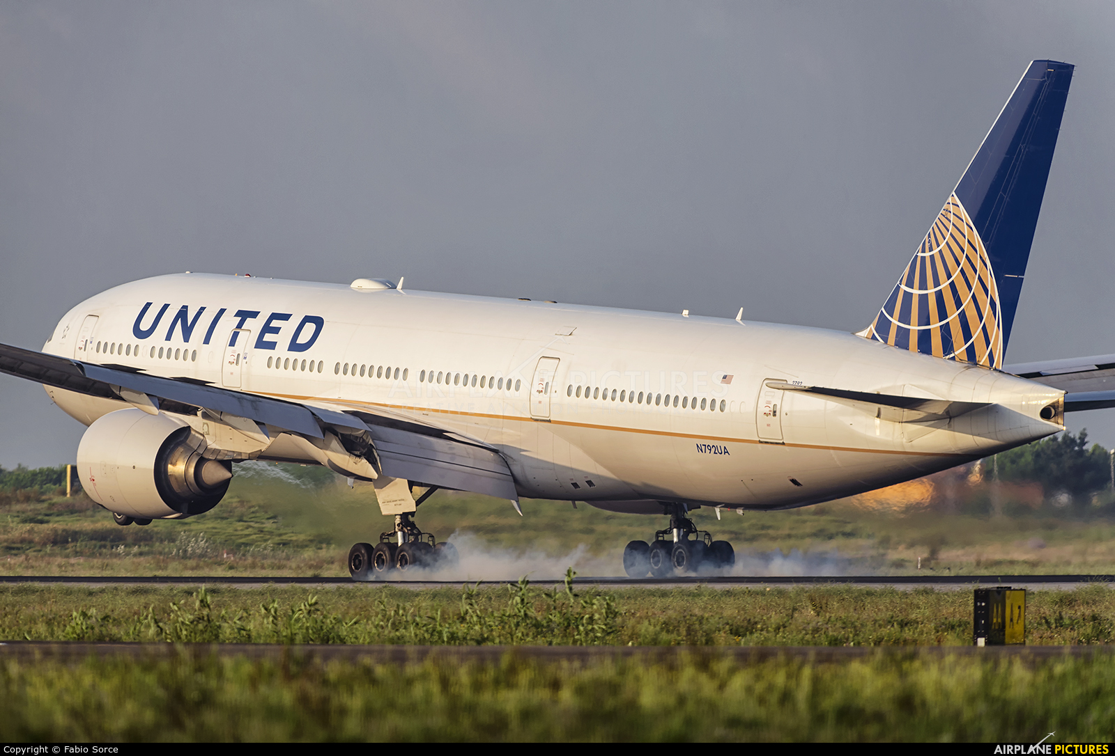 United Airlines N792UA aircraft at Rome - Fiumicino
