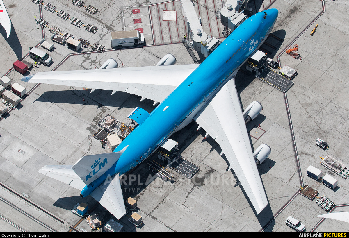 KLM PH-BFC aircraft at Los Angeles Intl