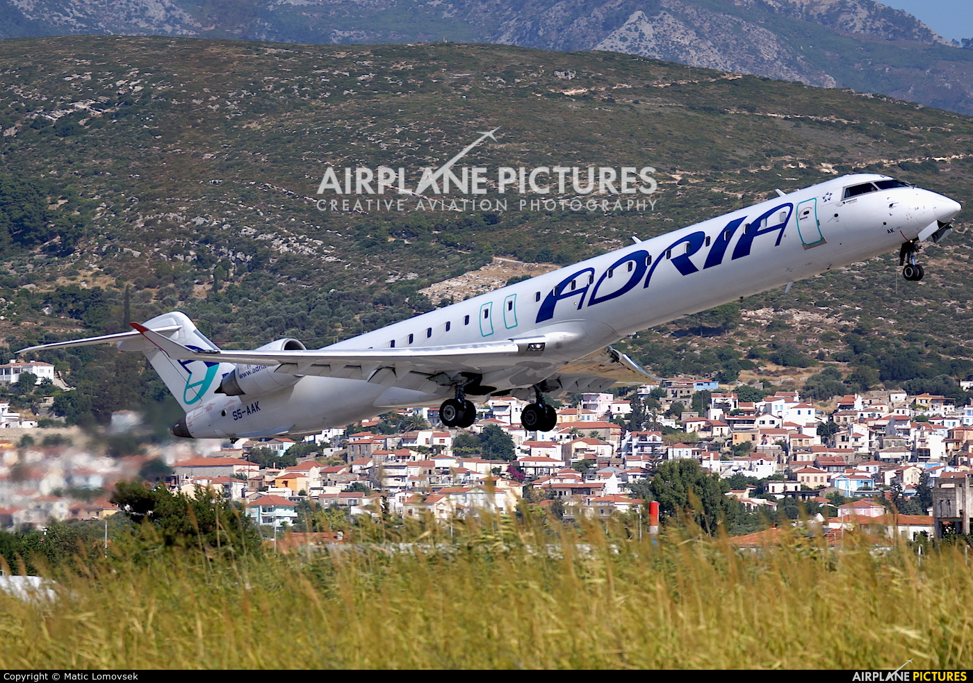 Adria Airways S5-AAK aircraft at Samos