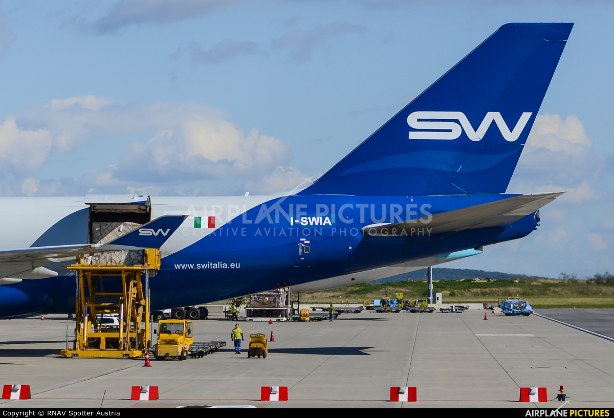Silk Way Italia I-SWIA aircraft at Vienna - Schwechat