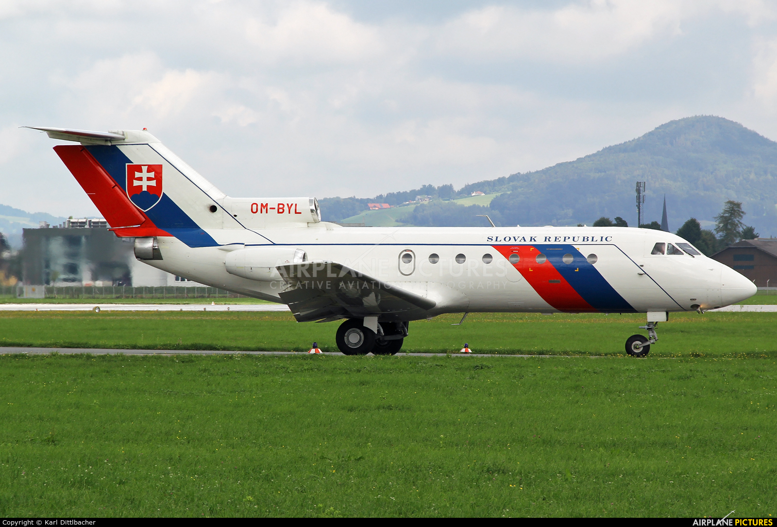 Slovakia - Government OM-BYL aircraft at Salzburg