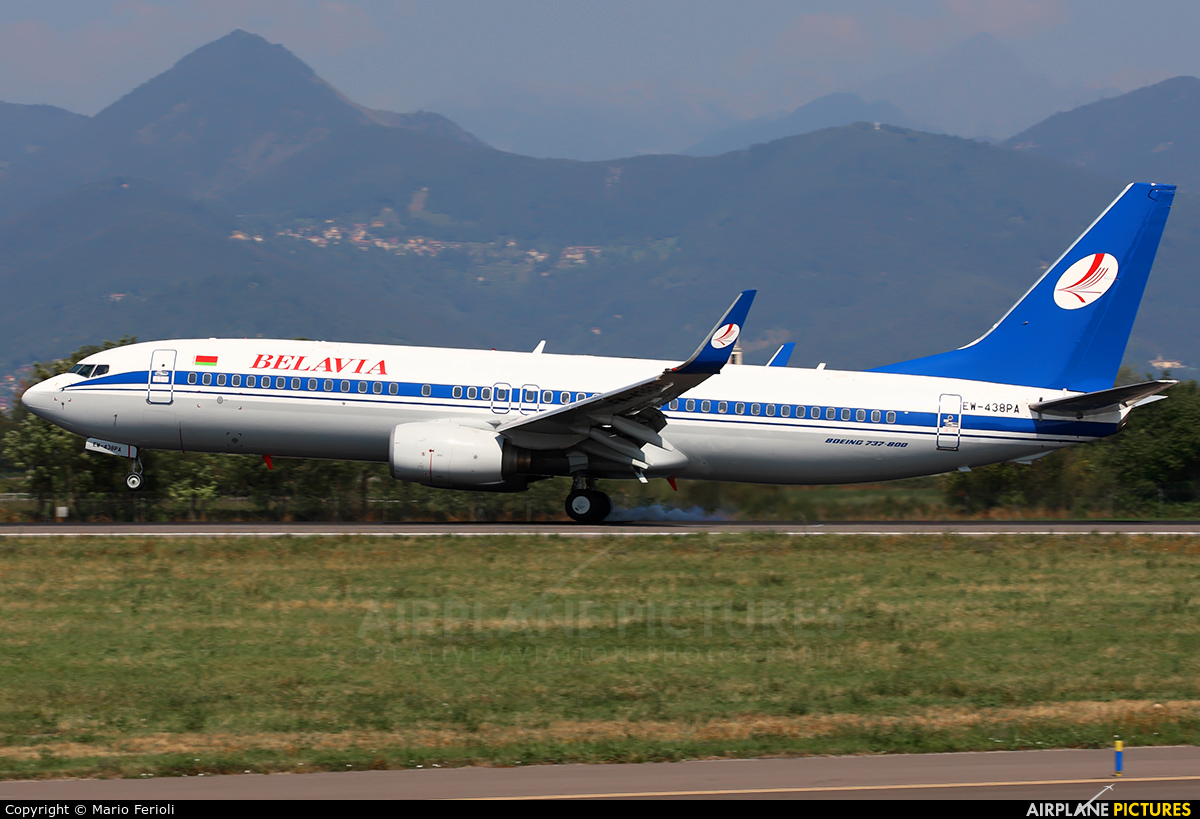 Belavia EW-438PA aircraft at Bergamo - Orio al Serio