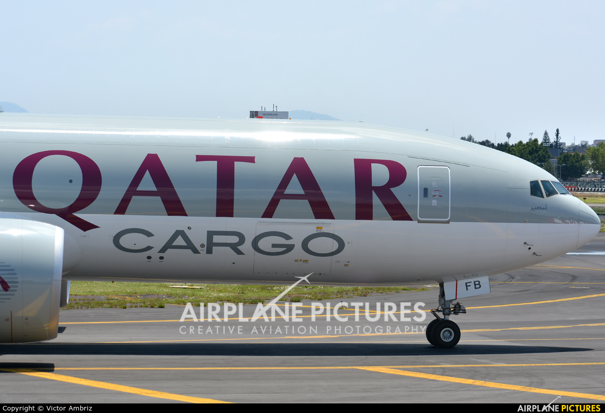 Qatar Airways Cargo A7-BFB aircraft at Mexico City - Licenciado Benito Juarez Intl