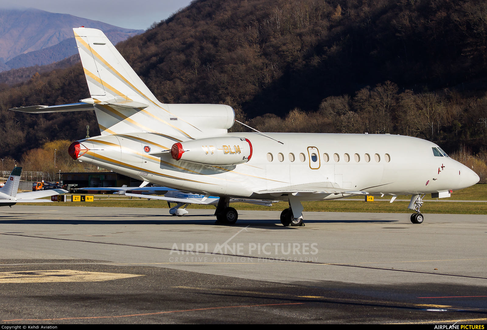 Monarch General Aviation VP-BLM aircraft at Lugano - Agno