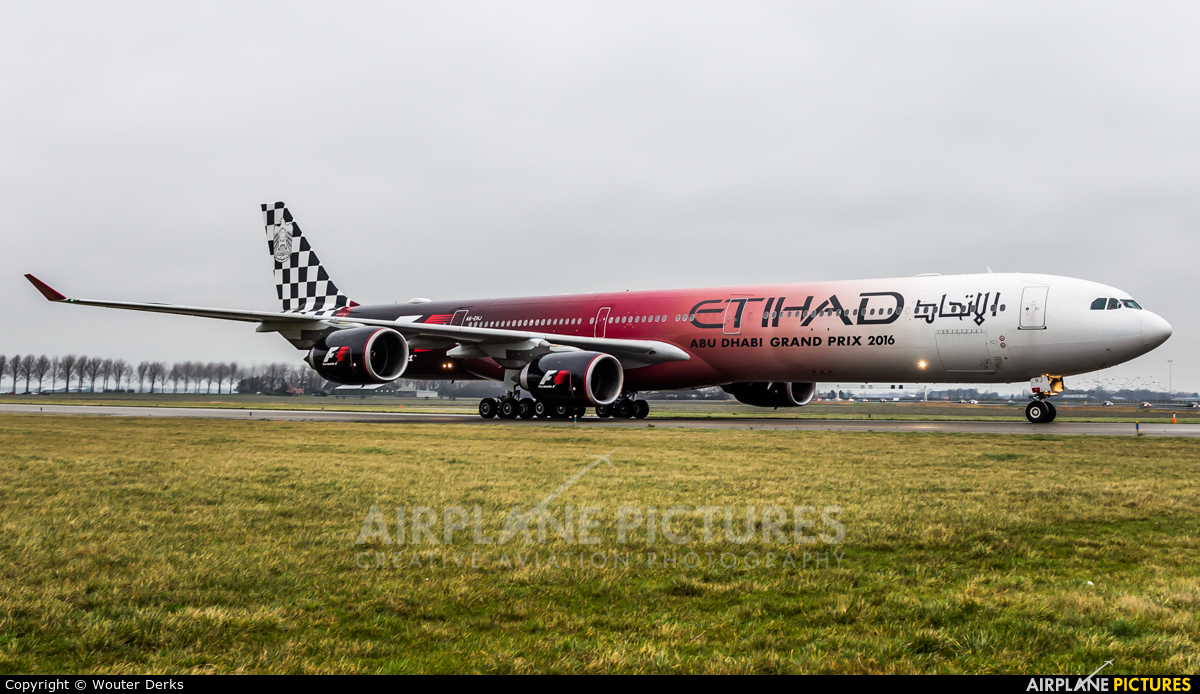 Etihad Airways A6-EHJ aircraft at Amsterdam - Schiphol