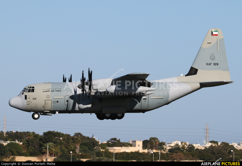 Kuwait - Air Force KAF328 aircraft at Malta Intl