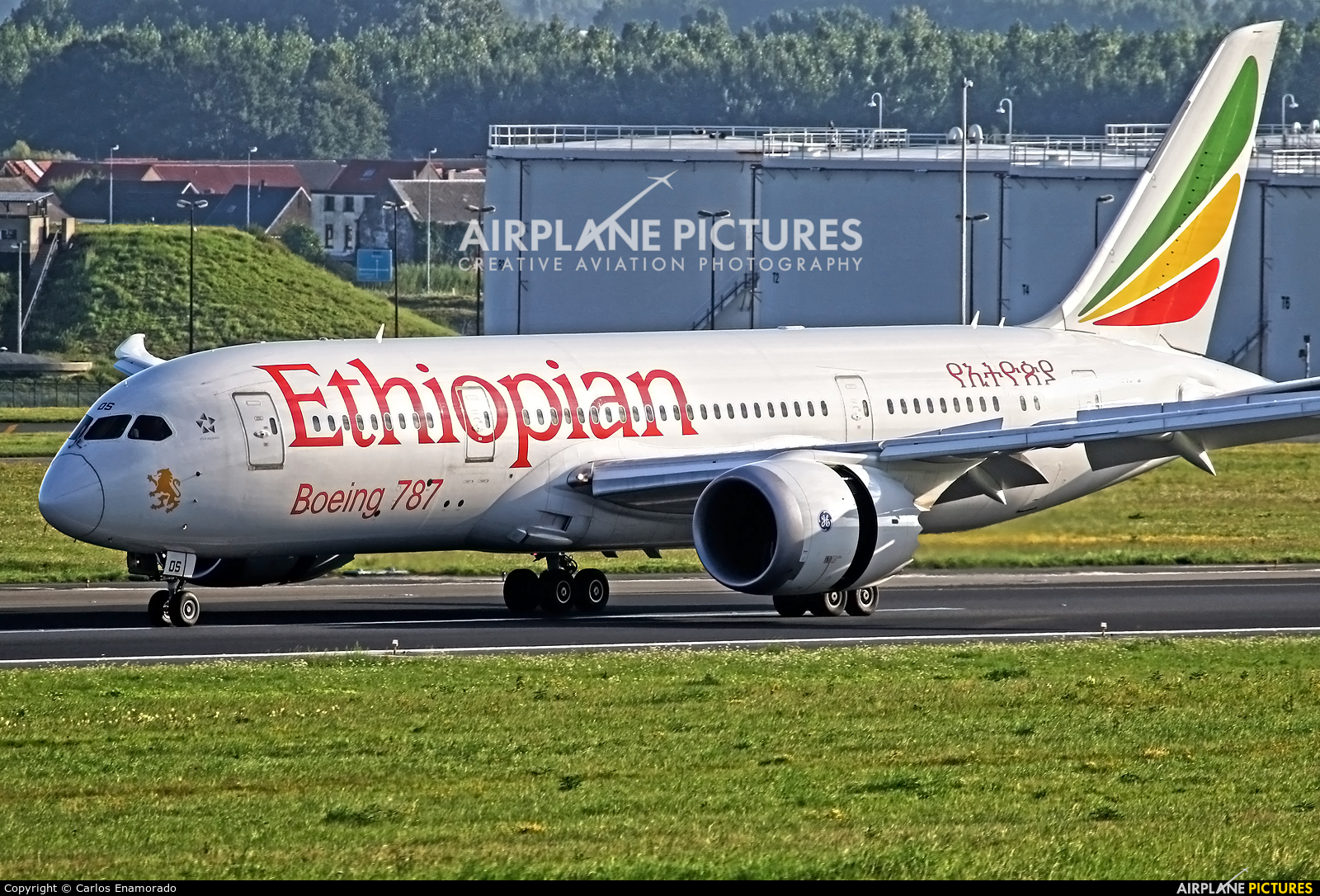 Ethiopian Airlines ET-AOS aircraft at Brussels - Zaventem