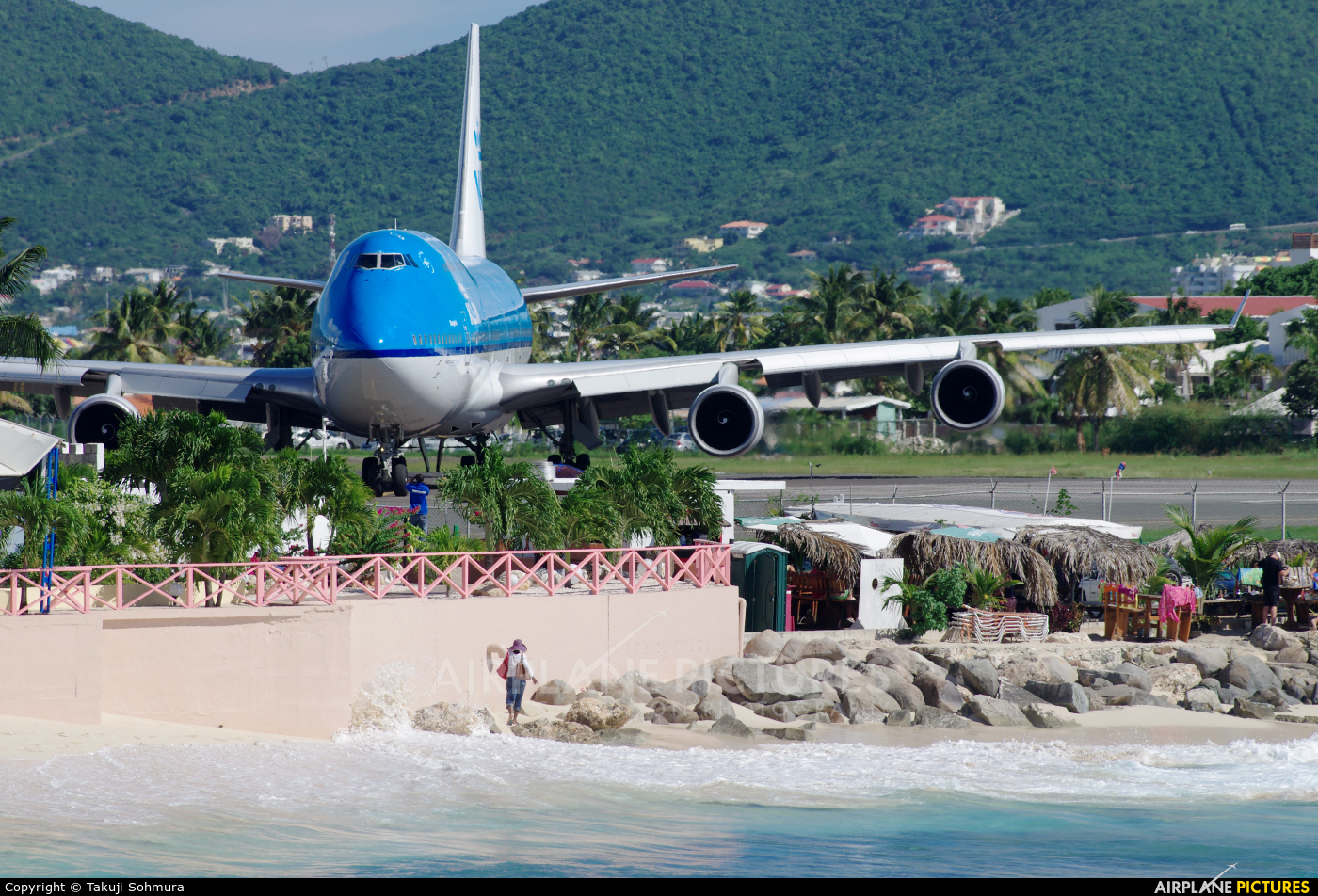 KLM PH-BFB aircraft at Sint Maarten - Princess Juliana Intl