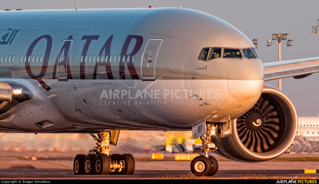 Qatar Airways A7-BBF aircraft at Frankfurt