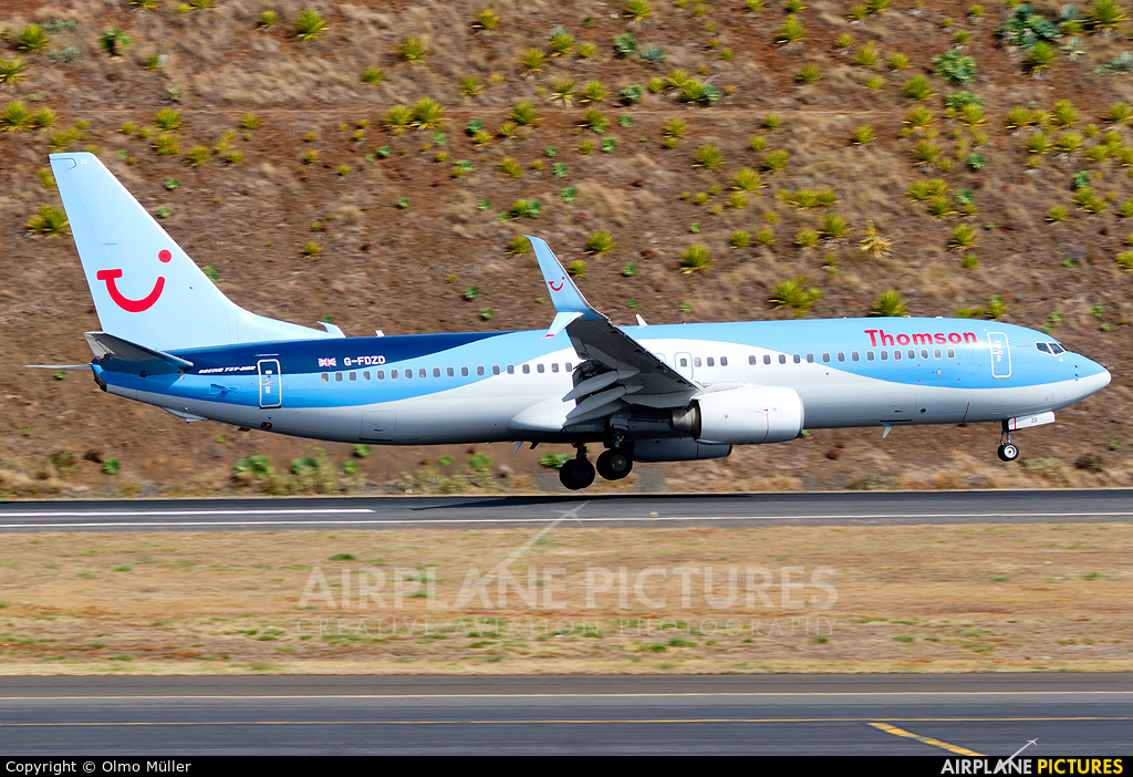 Thomson/Thomsonfly G-FDZD aircraft at Madeira