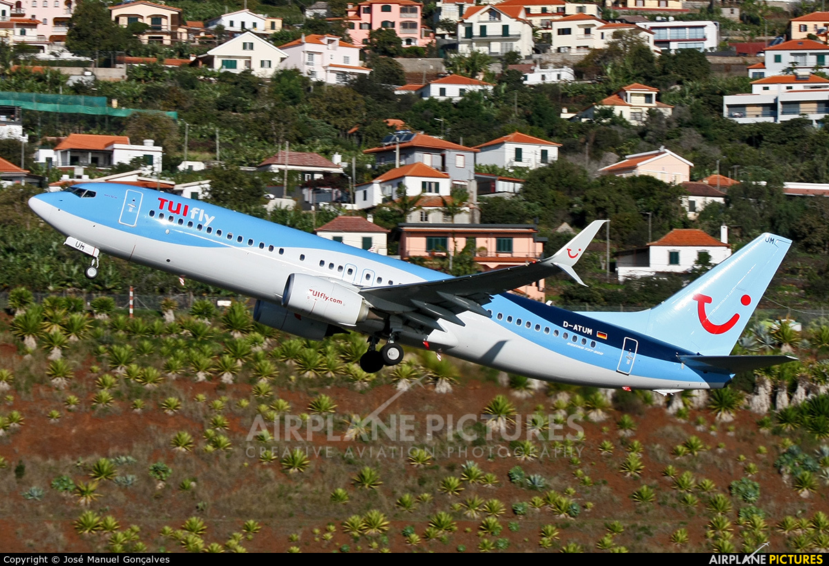 TUIfly D-ATUM aircraft at Madeira