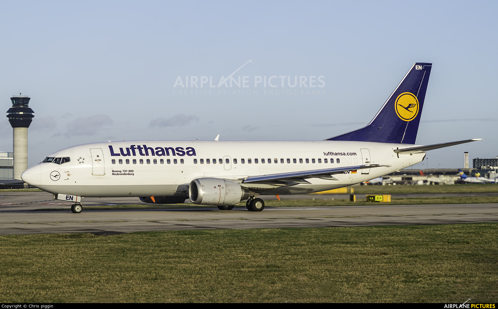 Lufthansa D-ABEN aircraft at Manchester
