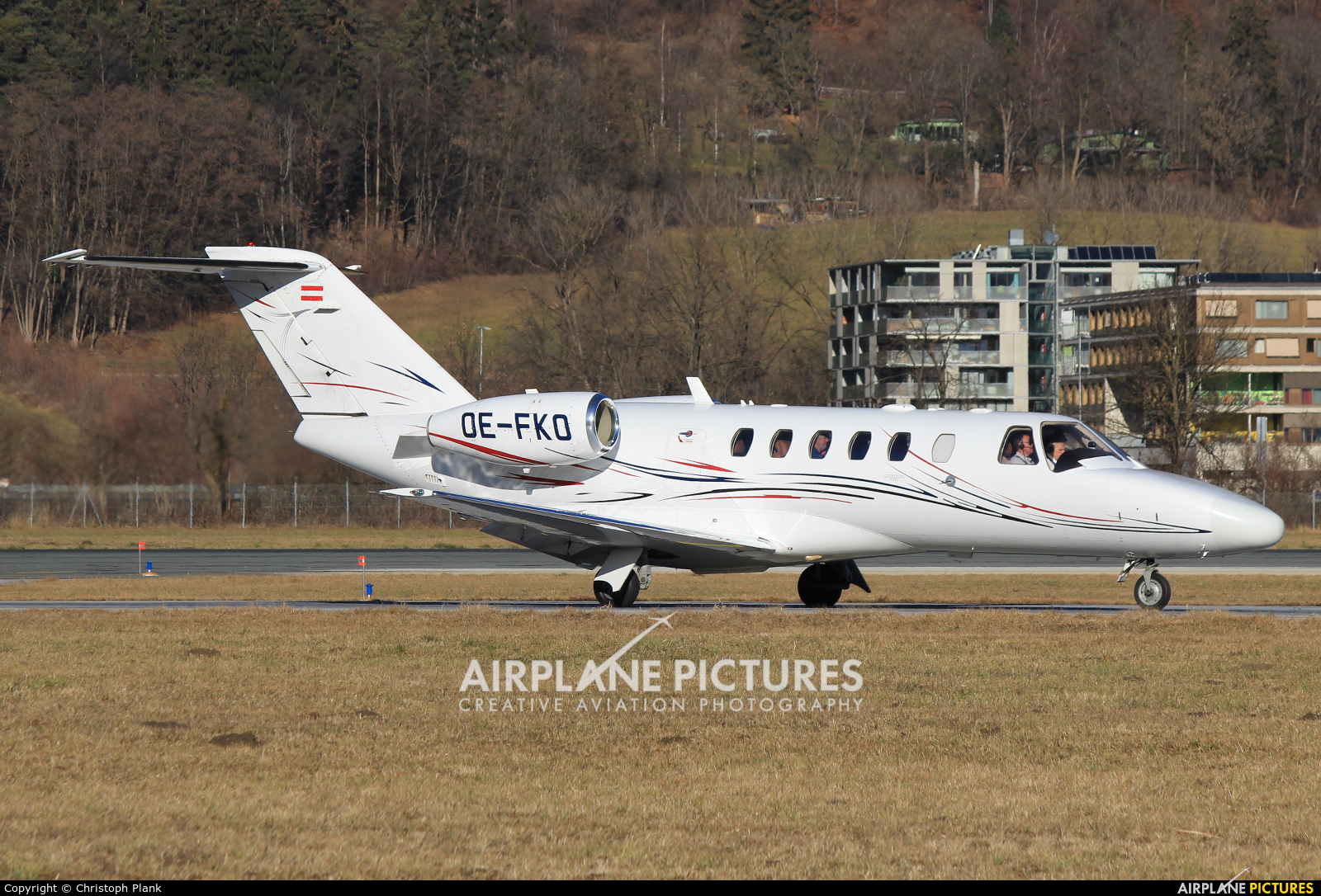 Titanen Air OE-FKO aircraft at Innsbruck