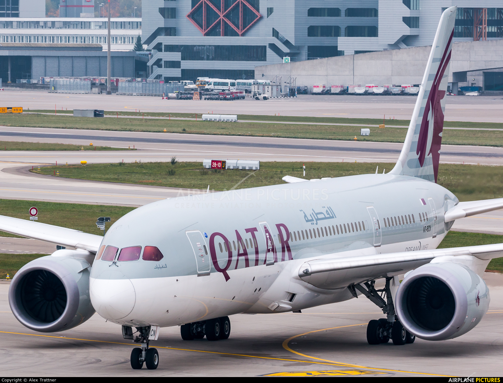 Qatar Airways A7-BCN aircraft at Zurich