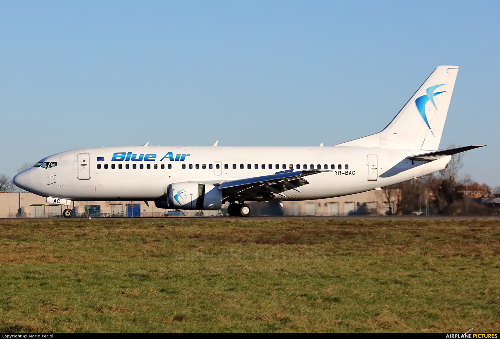 Blue Air YR-BAC aircraft at Milan - Linate