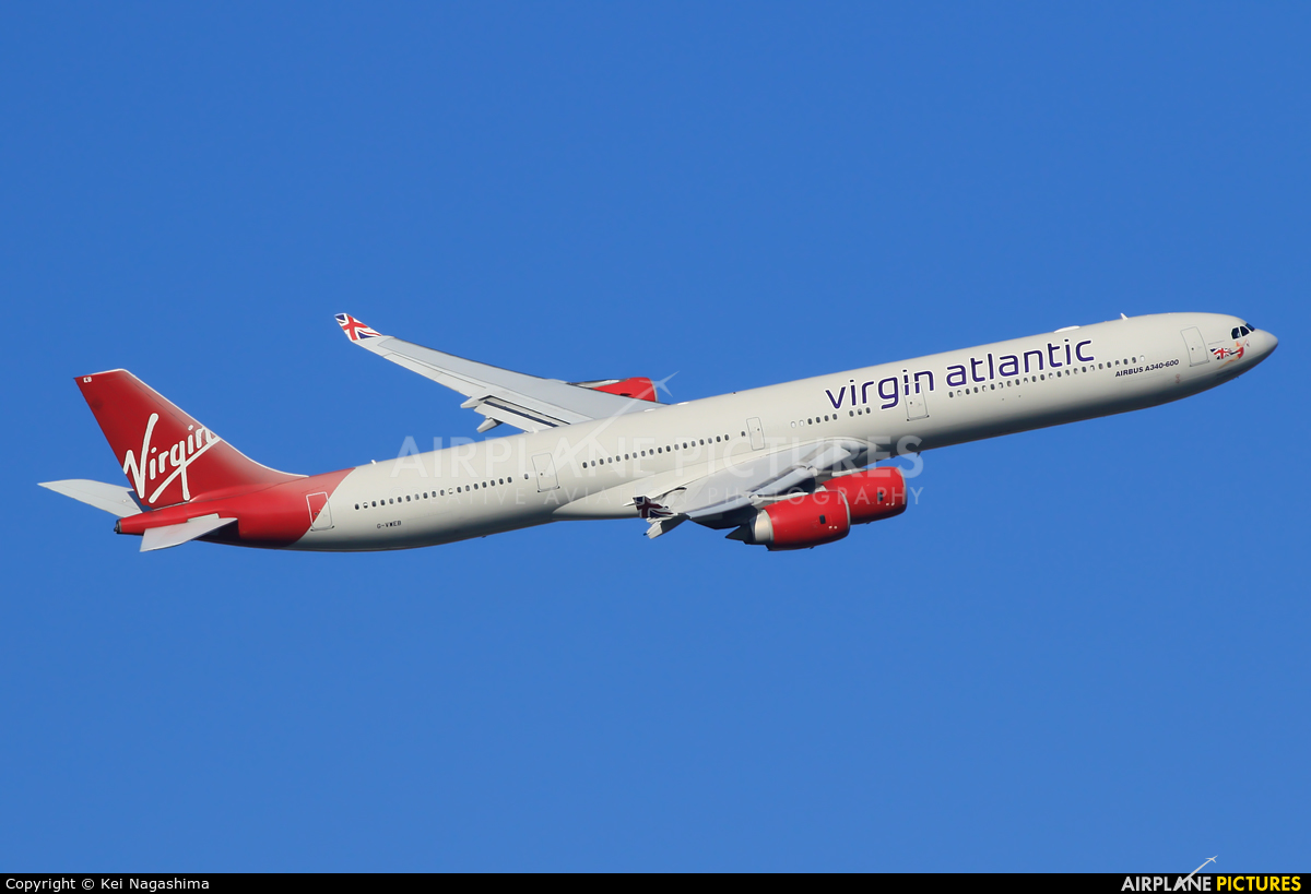 Virgin Atlantic G-VWEB aircraft at London - Heathrow
