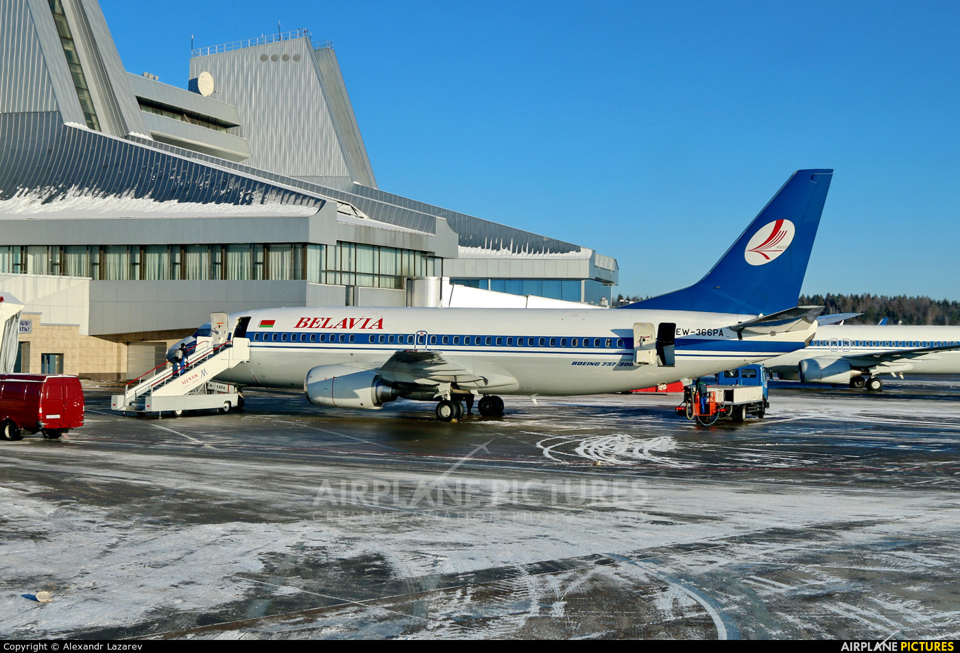 Belavia EW-366PA aircraft at Minsk Intl