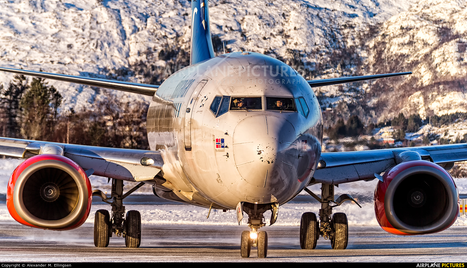 SAS - Scandinavian Airlines LN-TUF aircraft at Bergen - Flesland