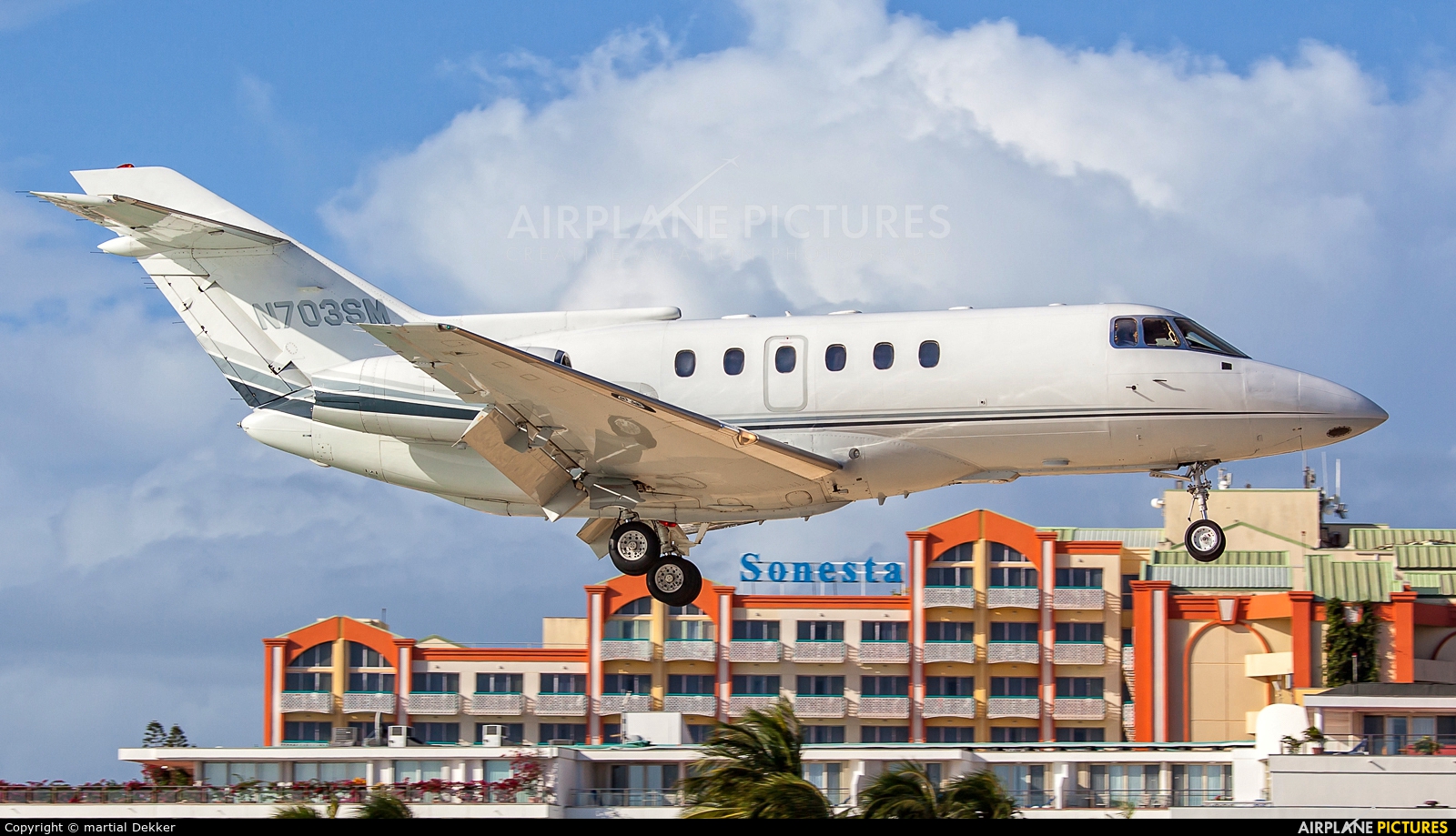 Private N703SM aircraft at Sint Maarten - Princess Juliana Intl