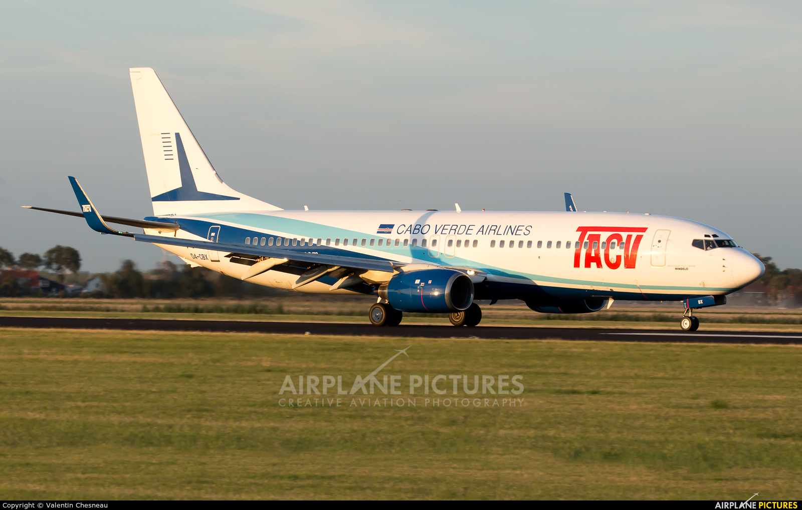 TACV-Cabo Verde Airlines D4-CBX aircraft at Amsterdam - Schiphol