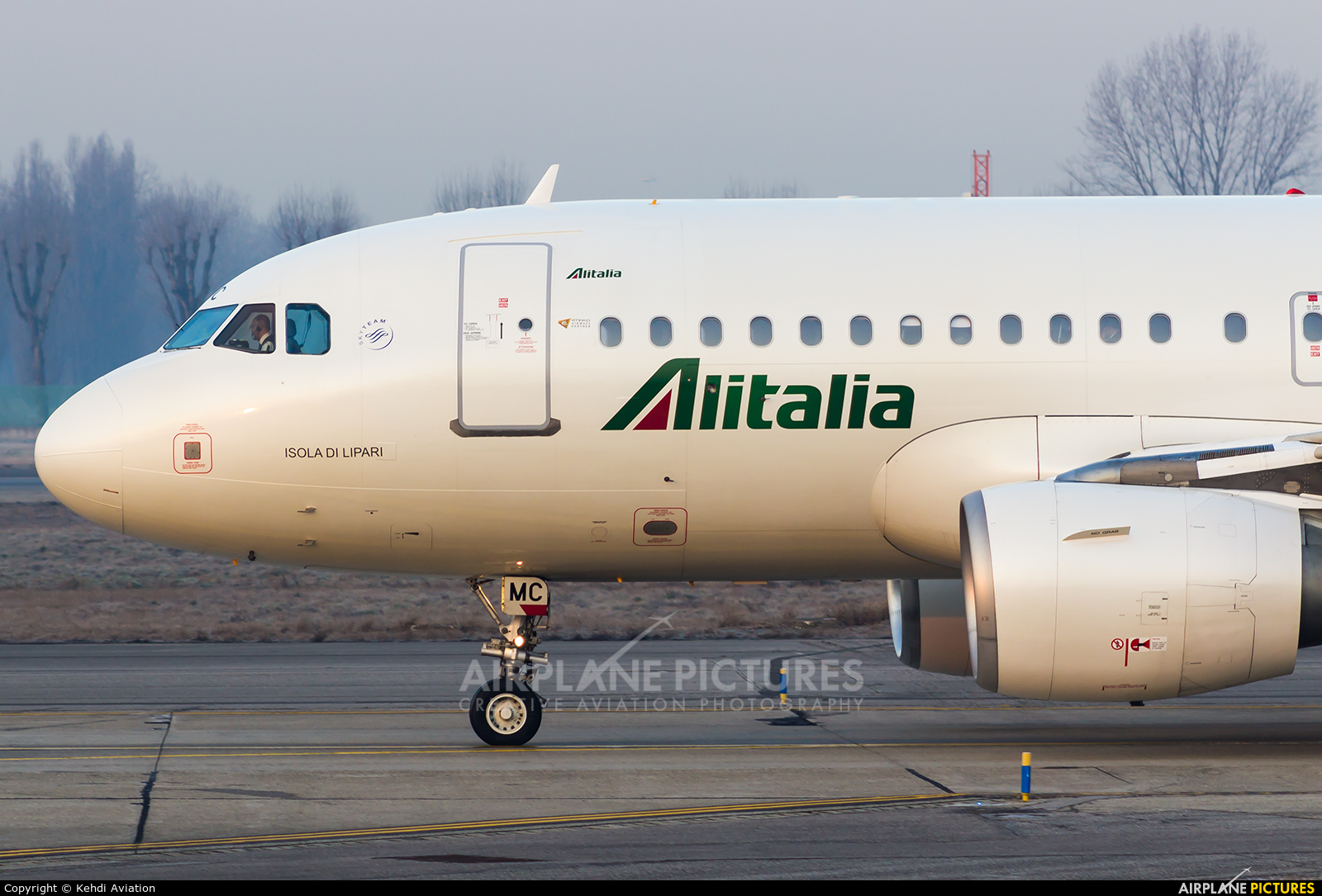Alitalia EI-IMC aircraft at Milan - Linate