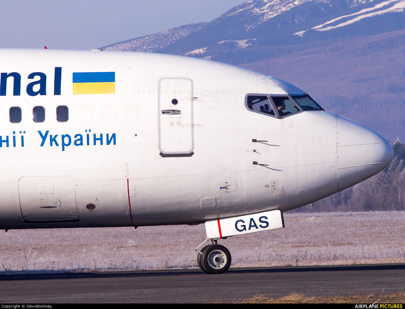 Ukraine International Airlines UR-GAS aircraft at Poprad - Tatry
