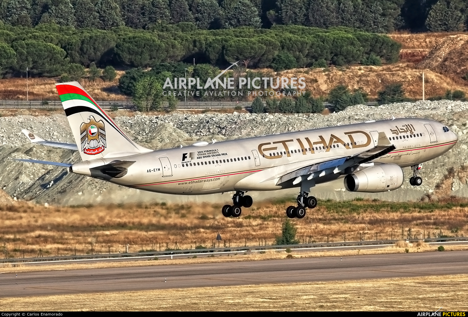Etihad Airways A6-EYM aircraft at Madrid - Barajas