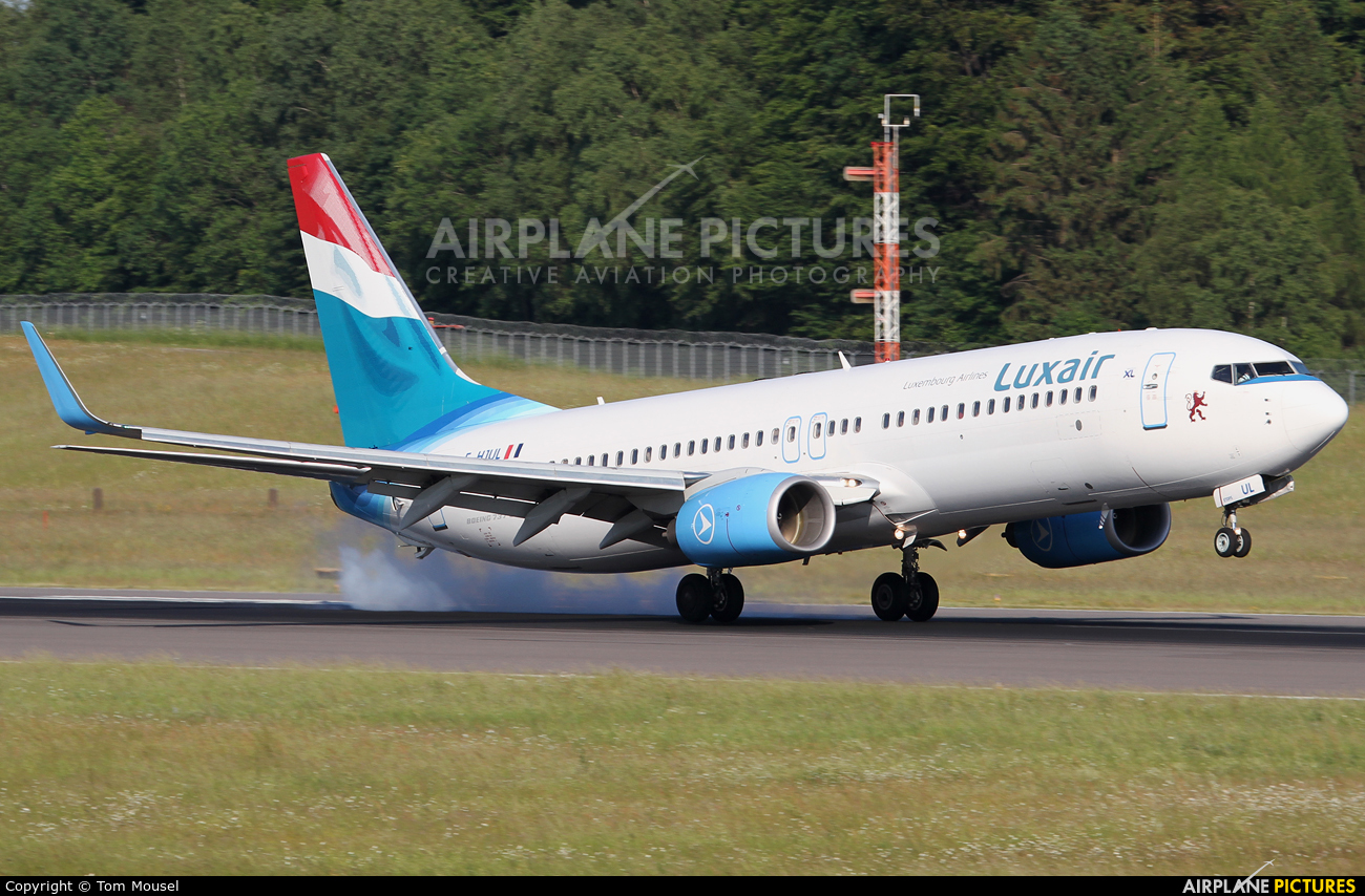 Luxair F-HJUL aircraft at Luxembourg - Findel