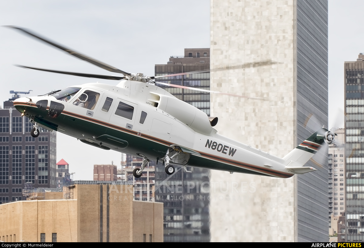 Private N80EW aircraft at East 34th Street Heliport