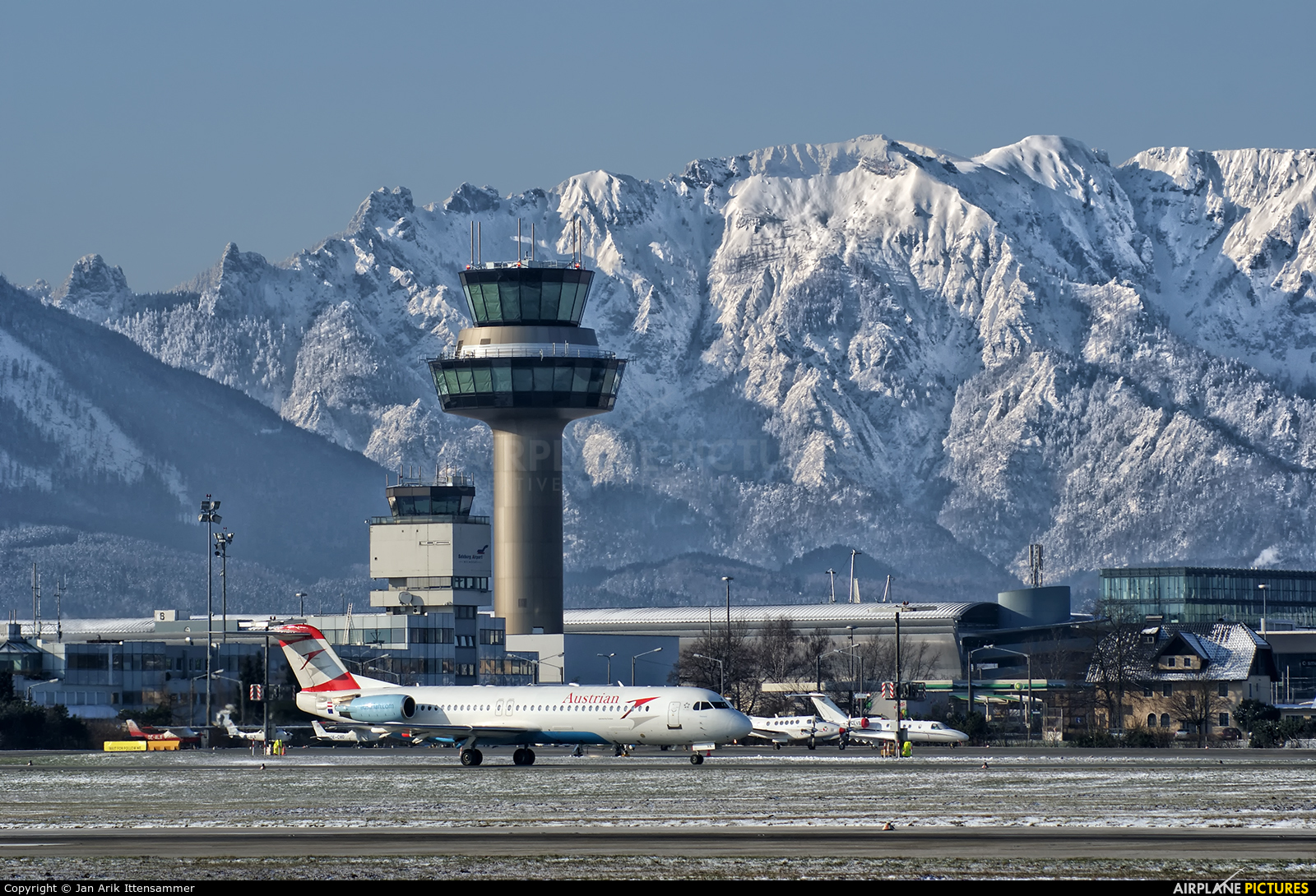 Austrian Airlines/Arrows/Tyrolean OE-LVK aircraft at Salzburg