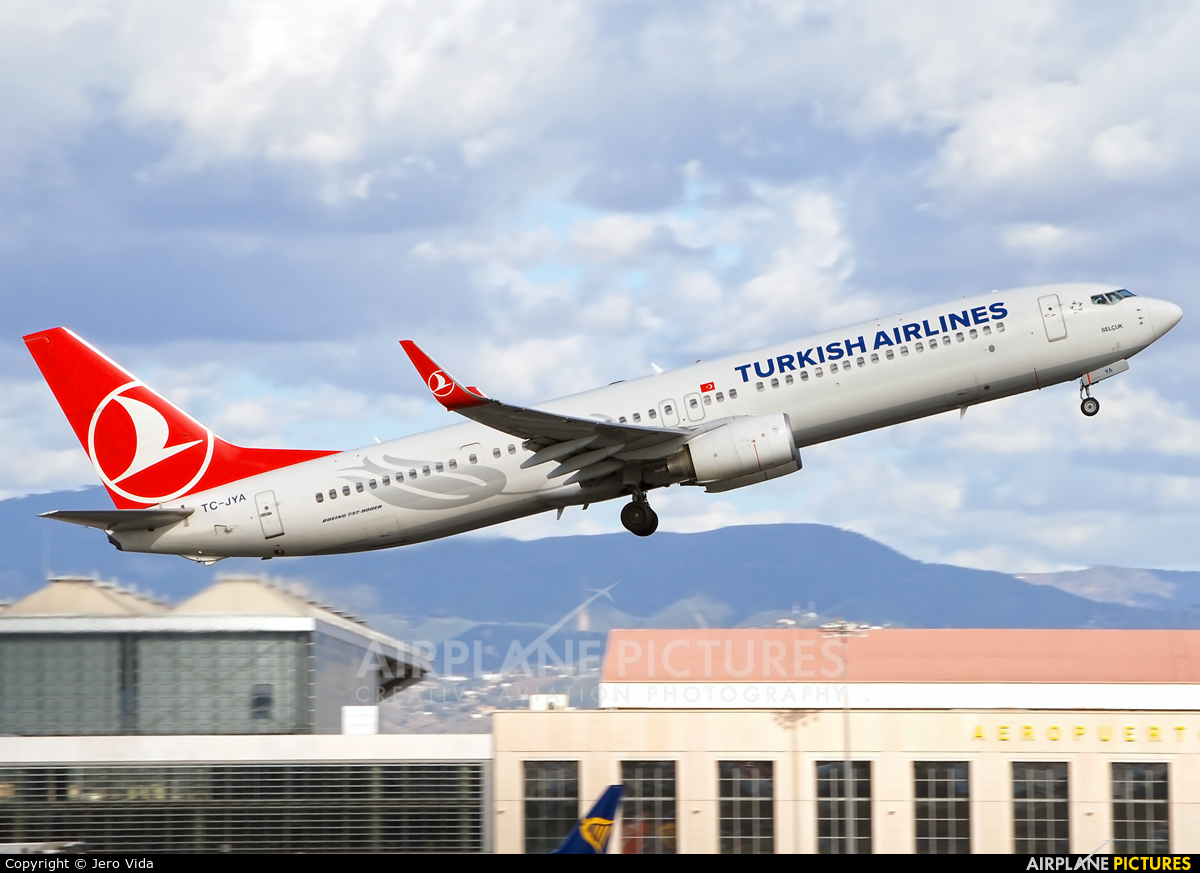 Turkish Airlines TC-JYA aircraft at Málaga