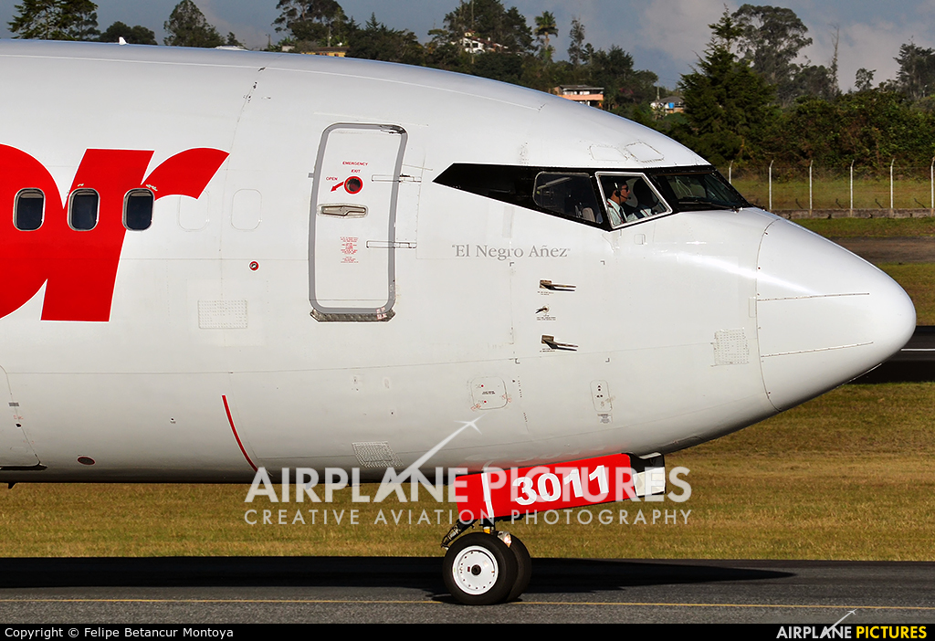 Avior Airlines YV3011 aircraft at Medellin - Jose Maria Cordova Intl