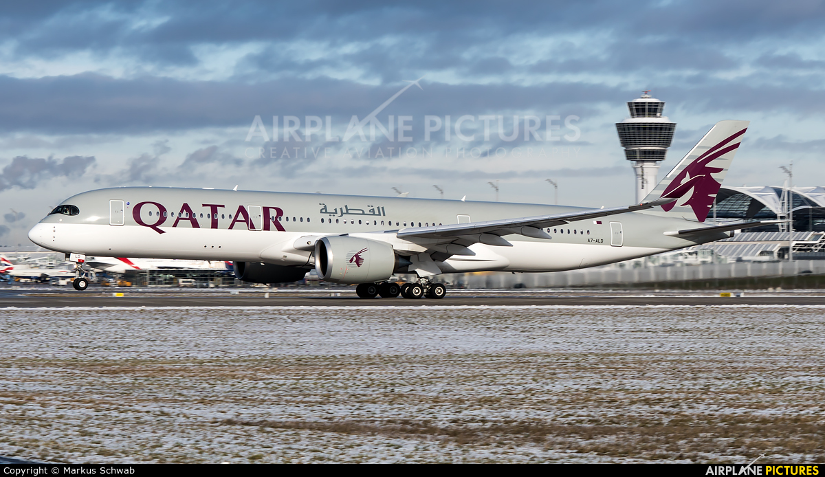 Qatar Airways A7-ALD aircraft at Munich
