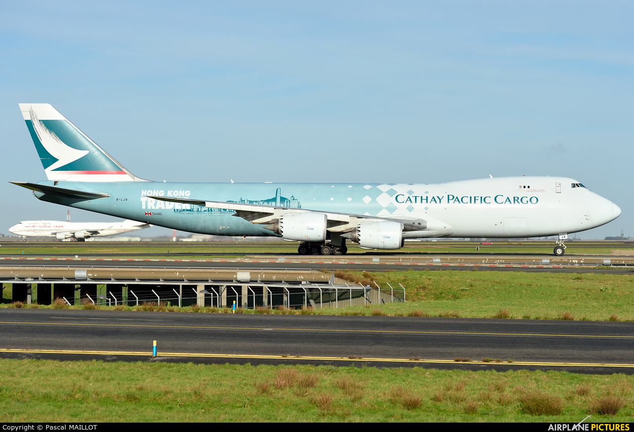 Cathay Pacific Cargo B-LJA aircraft at Paris - Charles de Gaulle